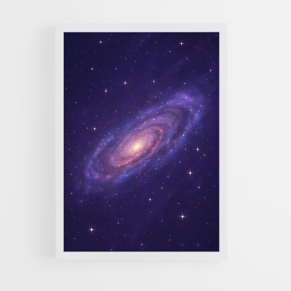 Poster magnifique galaxie d'Andromède (vue 3)